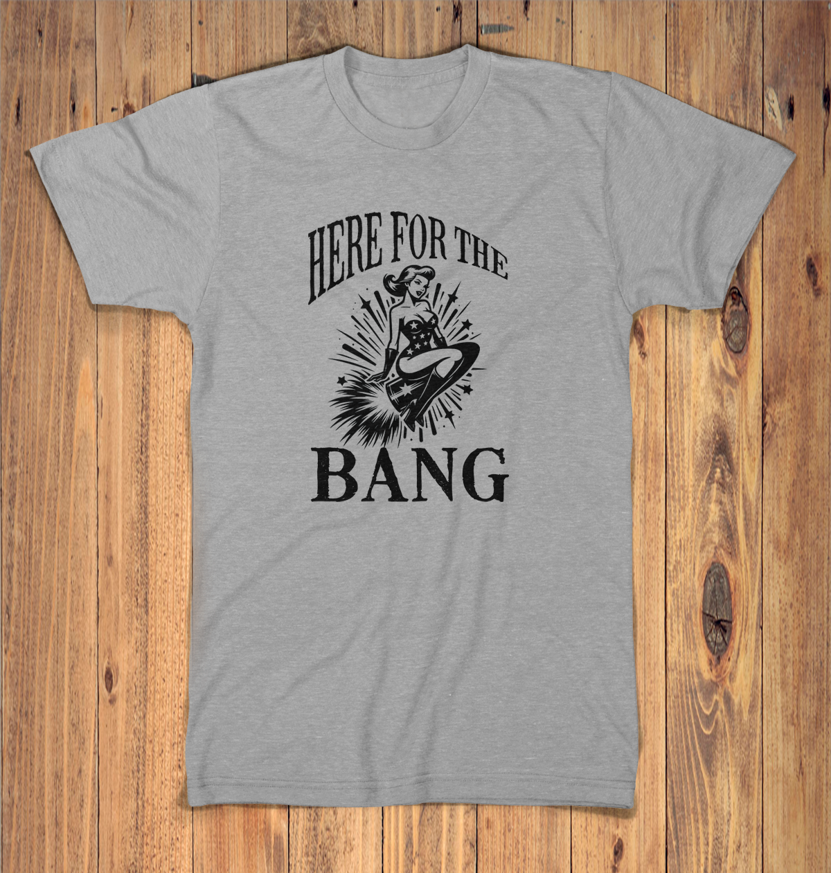 Here for the Bang Graphic Tshirt