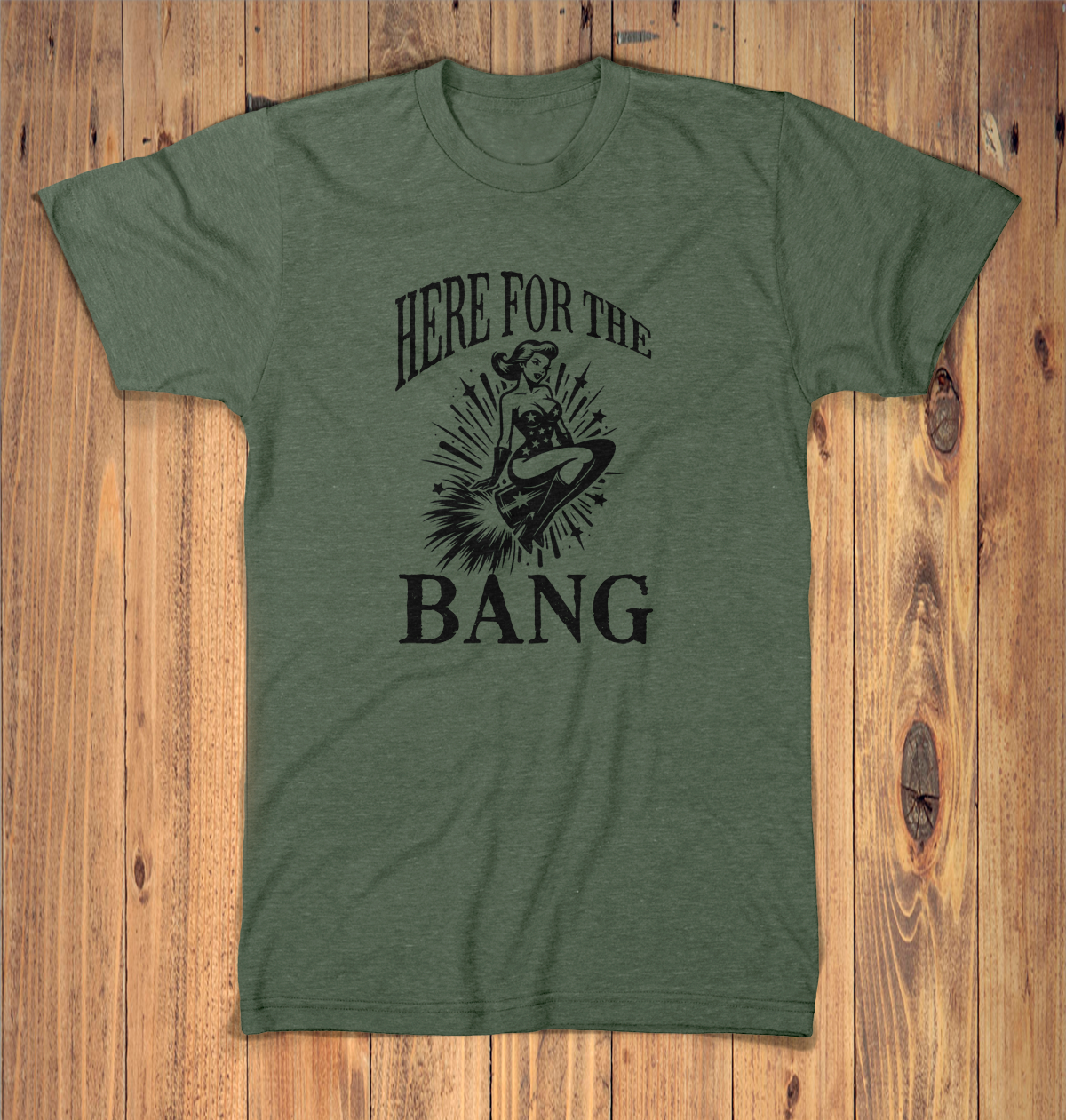 Here for the Bang Graphic Tshirt